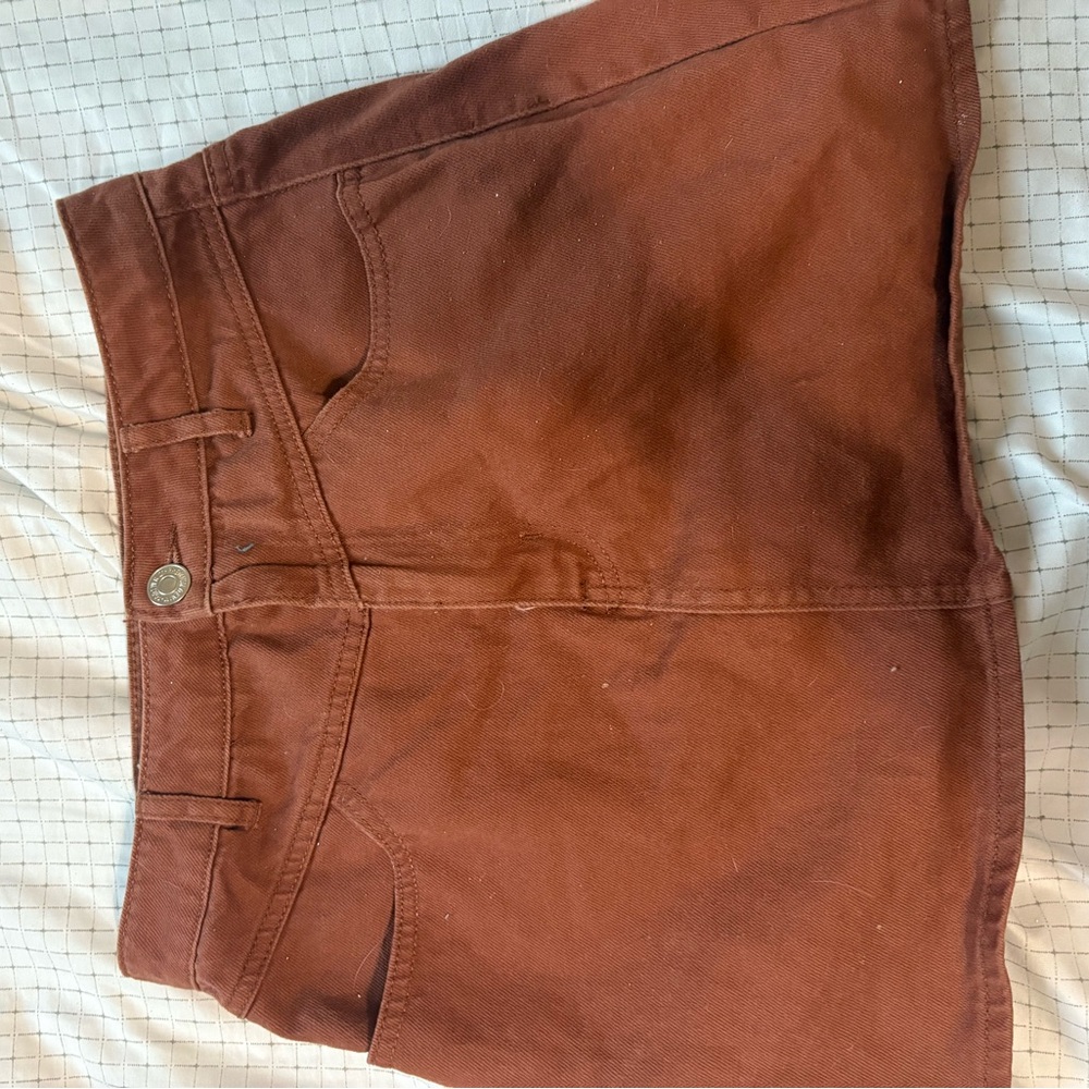 Brown/ rust Mini Skirt